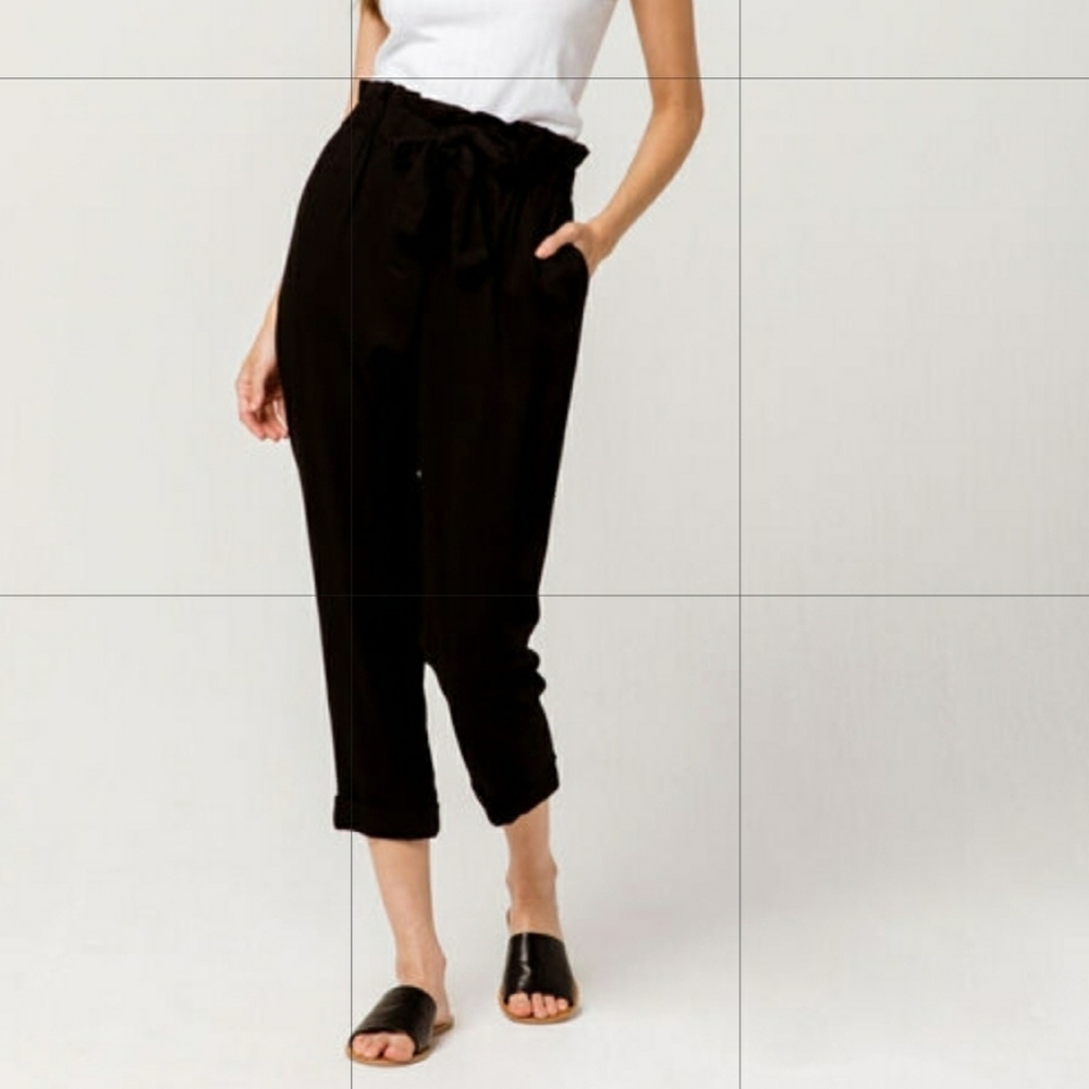 2 for $15! Paperbag Waist Womens Trouser Pants